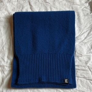 Everlane Blue Knit Scarf